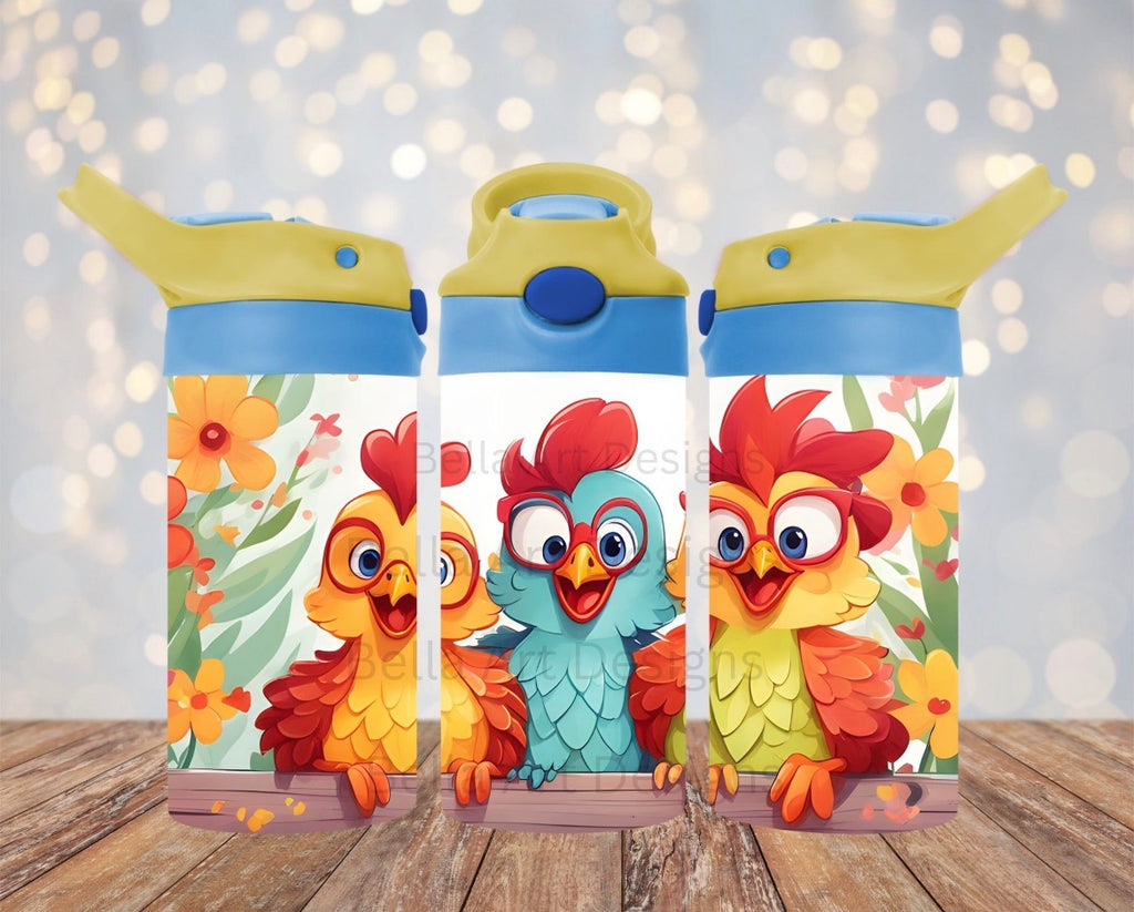 12 oz Kids’ Thermos – Three Little Chicks