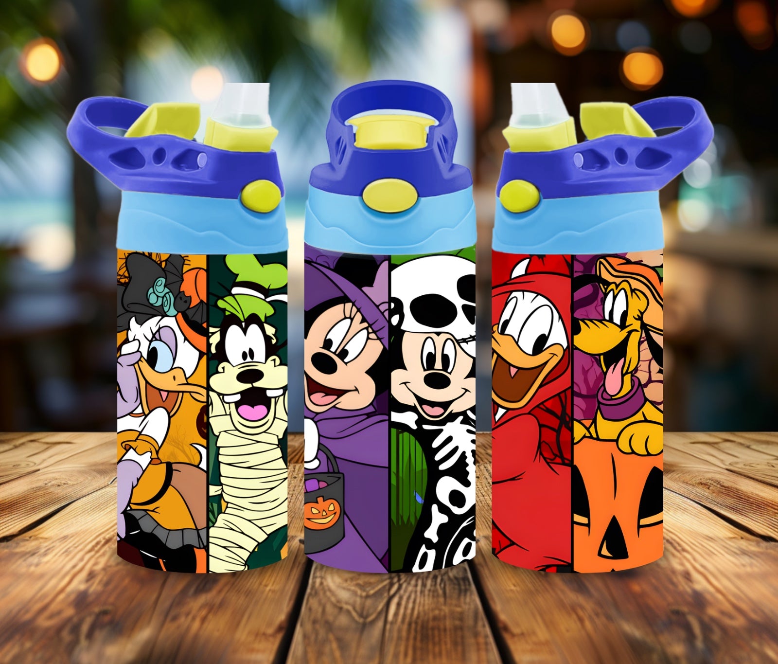 12 oz Water Bottle Kids Cartoon Style