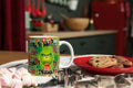 Mug Festive Naughty Green