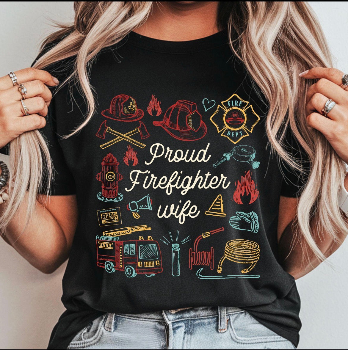 Proud Firefighter Wife T-Shirt