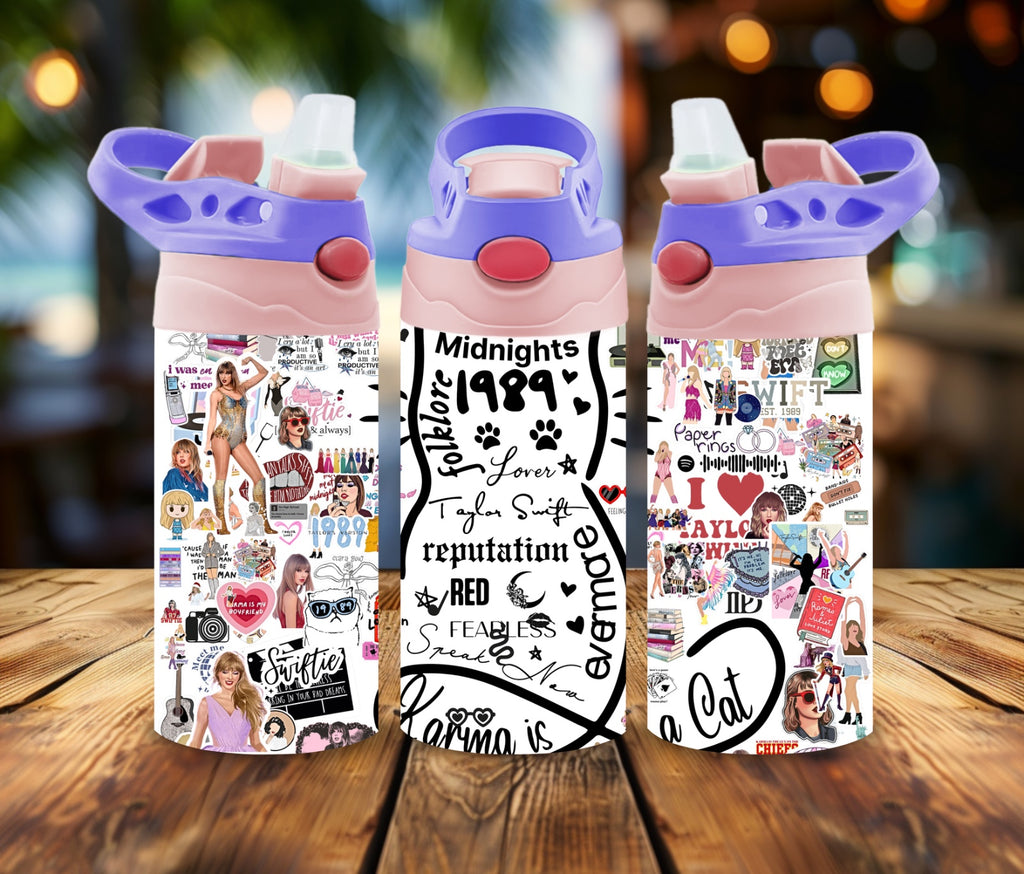 12 oz Water Bottle Country Pop Style