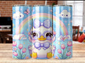 20 oz Baby Chick Tumbler with Rainbow & Cloud Design – Cute Stainless Steel Travel Cup