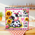 Tumbler 20 oz Just A Girl Who Loves Cows