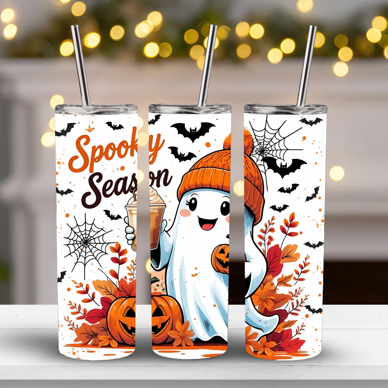 Tumbler 20 oz Spooky Season Ghost
