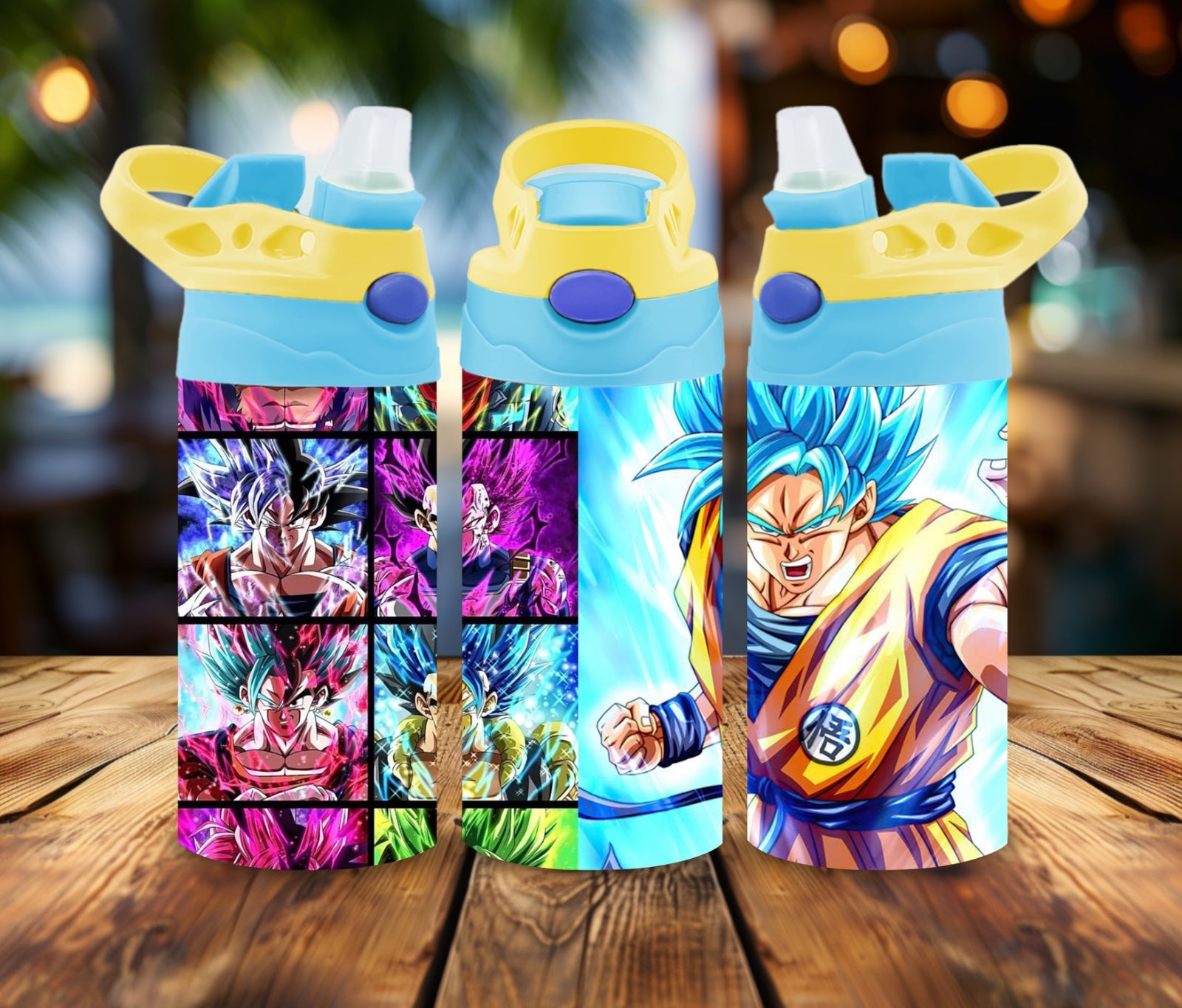 12oz Water Bottle Super Saiyan Anime