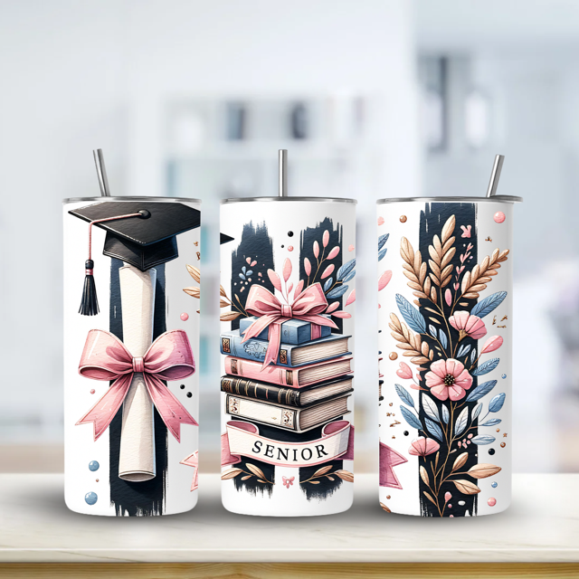20 oz  Senior Tumbler – Graduation Stainless Steel Travel Cup