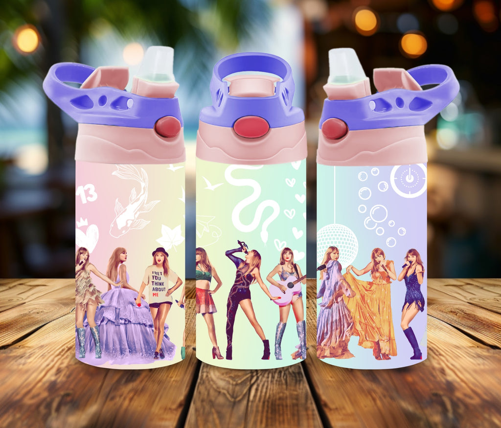 12 oz Water Bottle Pop Star Inspired