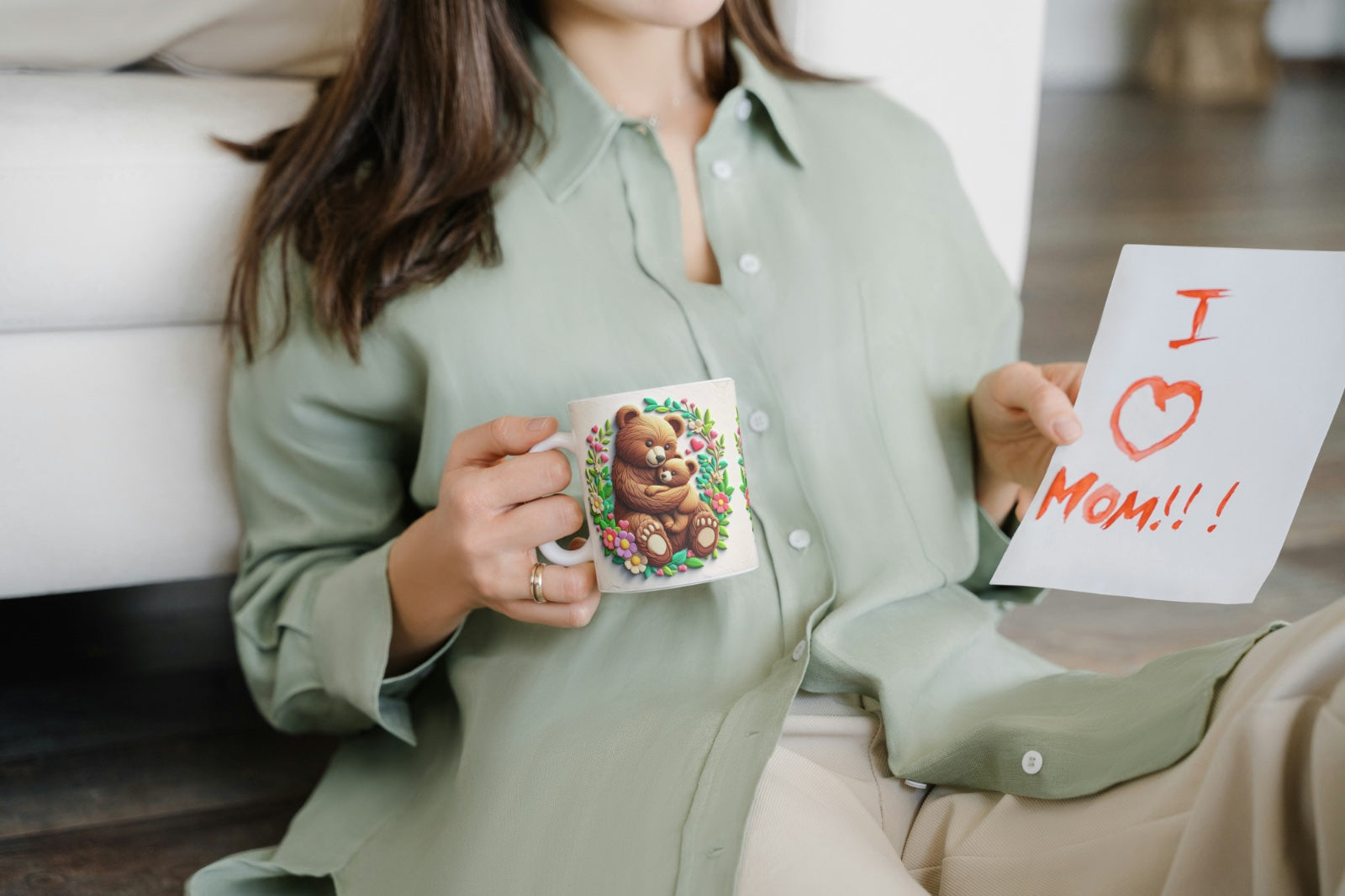 Mug Mama Bear With Baby