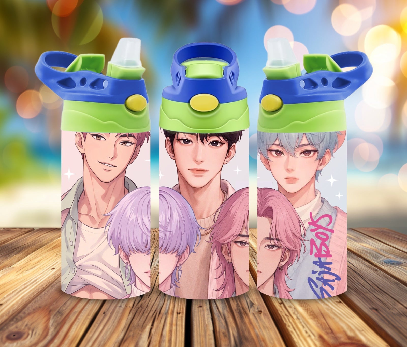 12 oz Water Bottle Urban Boys Cartoon